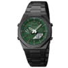 black green-white