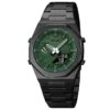 black green-black