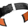 Black silver buckle