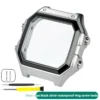 Silver black case